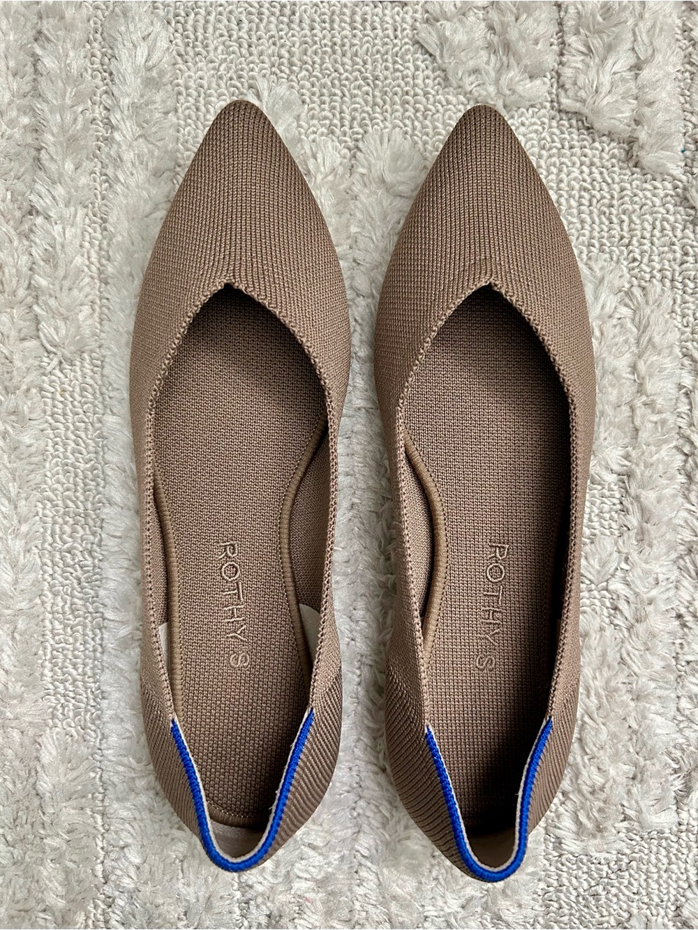 Rothy's The Point ballet flats - Size 8 in Taupe
